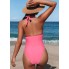 Суцільний купальник CUPSHE Halter Maillot L Пудровий (9783)