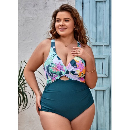 Суцільний купальник Cupshe Geformter Plus Size 2XL Синій (9786) Суцільний купальник Cupshe Geformter Plus Size 2XL Синій (9786)