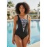 Суцільний купальник FS LULUWINGX Maillot Swimwear XXL Чорний (9788)
