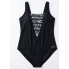 Суцільний купальник FS LULUWINGX Maillot Swimwear XXL Чорний (9788)