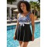  Жіночий суцільний купальник FS Swimwears Tankinis Set 5XL Чорний (9923)