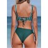 Роздільний купальник CUPSHE Women's Bikini XS Зелений (9801)