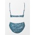 Купальник роздільний Cupshe Elegant Paisley Cutout Bralette М Морської хвилі (9809)