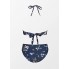 Купальник роздільний Cupshe Bandeau Top Back Tie Swimming М Синій (9811)
