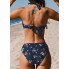 Купальник роздільний Cupshe Bandeau Top Back Tie Swimming М Синій (9811)