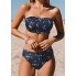 Купальник роздільний Cupshe Bandeau Top Back Tie Swimming М Синій (9811)