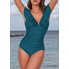 Жіночий суцільний купальник Cupshe Bikini L Морської хвилі (10028)