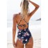  Жіночий суцільний купальник Cupshe Bikini Set Felnart S Темно-синій (9815)