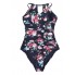  Жіночий суцільний купальник Cupshe Bikini Set Felnart S Темно-синій (9815)