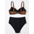 Роздільний купальник Cupshe Bikini XL Чорний (9817)