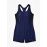  Жіночий спортивний купальник-комбінезон FS Swimsuit Boyleg Athletic XL Темно-синій (9822)