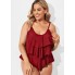 Жіночий купальник FS Tankini-Oberteil XL Червоний (9827)