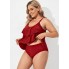 Жіночий купальник FS Tankini-Oberteil XL Червоний (9827)