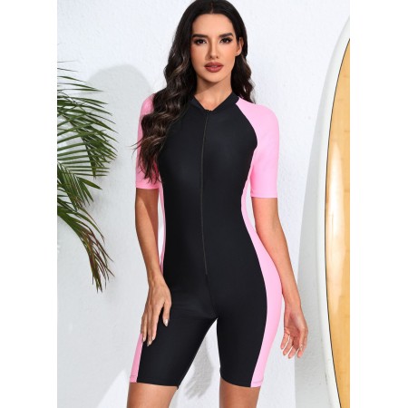Жіночий спортивний гідрокостюм-купальник FS SBART Swimsuits Short Sleeve L Пудровий (9836) Жіночий спортивний гідрокостюм-купальник FS SBART Swimsuits Short Sleeve L Пудровий (9836)