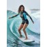 Жіночий спортивний купальник-комбінезон FS Zip Front OCEANSIDE XXL Long Sleeve Бірюзовий (9844)