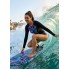  Жіночий спортивний купальник FS Long Sleeve Swimsuitst L з довгим рукавом Сіро-синій (9845)