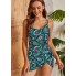 Суцільний купальник-сукня FS SHEKINI Women's Elegant L з ефектом утяжки Зелений (9851)