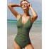 Купальник суцільний FS Tummy Control Swimsuiti XL Оливковий (9865)