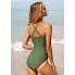 Купальник суцільний FS Tummy Control Swimsuiti XL Оливковий (9865)