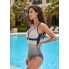 Суцільний купальник FS Monokini Backless М Синій (9925)