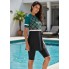  Жіночий купальник FS Modesty Swimming Costume Surfing XXL Зелений (9927)