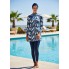 Жіночий мусульманский купальник-буркіні FS Modest Burkini Muslim Swimsuit М Синій (9929)