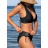 Роздільний купальник Cupshe Bikini Set Neck Triangle Top М Чорний (9935)