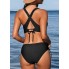 Роздільний купальник Cupshe Bikini Set Neck Triangle Top М Чорний (9935)