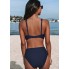 Жіночий купальник Cupshe Little Escape Bikini Set XL Синій (10052)
