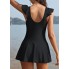 Суцільний купальник-сукня FS SHEKINI Swimdress S з ефектом утяжки Чорний (9943)