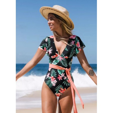 Cуцільний купальник Cupshe MAGNOLIA XL Чорний (9957) Cуцільний купальник Cupshe MAGNOLIA XL Чорний (9957)