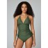  Закритий роздільний купальник FS Tankini М Топ+плавки Оливковий (9965)