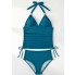  Закритий роздільний купальник FS Tankini L Топ+плавки Морської хвилі (9966)