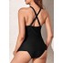 Жіночий купальник FS Tankini Swimsuit Sets S Чорний (9293)