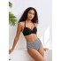 Жіночий купальник FS Rayson Bikini Set L Чорно-білий (9976)