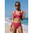  Жіночий купальник Cupshe Women Bikini Set High Waist XL Кораловий (9991)