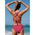  Жіночий купальник Cupshe Women Bikini Set High Waist XL Кораловий (9991)