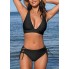 Роздільний купальник Cupshe Bikini Set Neck Triangle Top М Чорний (9935)