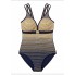 Суцільний купальник FS Monokini Backless М Синій (9925)