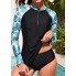 Спортивний купальник 3-в-1 FS Rashie Swimwear Long Sleeve XL для серфінгу UPF 50+ Чорний (10010)