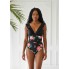  Жіночий суцільний купальник Cupshe Bikini XL Чорний (10030)