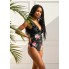  Жіночий суцільний купальник Cupshe Bikini XL Чорний (10030)