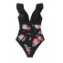  Жіночий суцільний купальник Cupshe Bikini XL Чорний (10030)