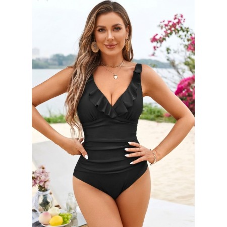 Суцільний купальник FS Firpearl Women's XXL Чорний (10066)