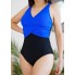 Суцільний купальник FS PANOZON Womens Swimsuit XL Синій (10074)