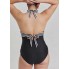 Суцільний купальник FS ORCHID Laorchid 3XL Чорно-білий (10087)