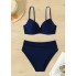  Жіночий роздільний купальник FS Bikini Set Bohemian L Темно-синій (10091)