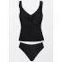  Жіночий купальник Cupshe Cupshe Ruffle Halter Tankini S Чорний (10095)
