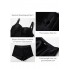  Закритий роздільний купальник FS BALEAF Women's Tankini Swimsuits Tummy Control  S Чорний (10097)