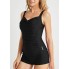  Закритий роздільний купальник FS BALEAF Women's Tankini Swimsuits Tummy Control  S Чорний (10097)